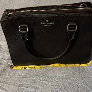 Kate Spade Black Textured Briefcase